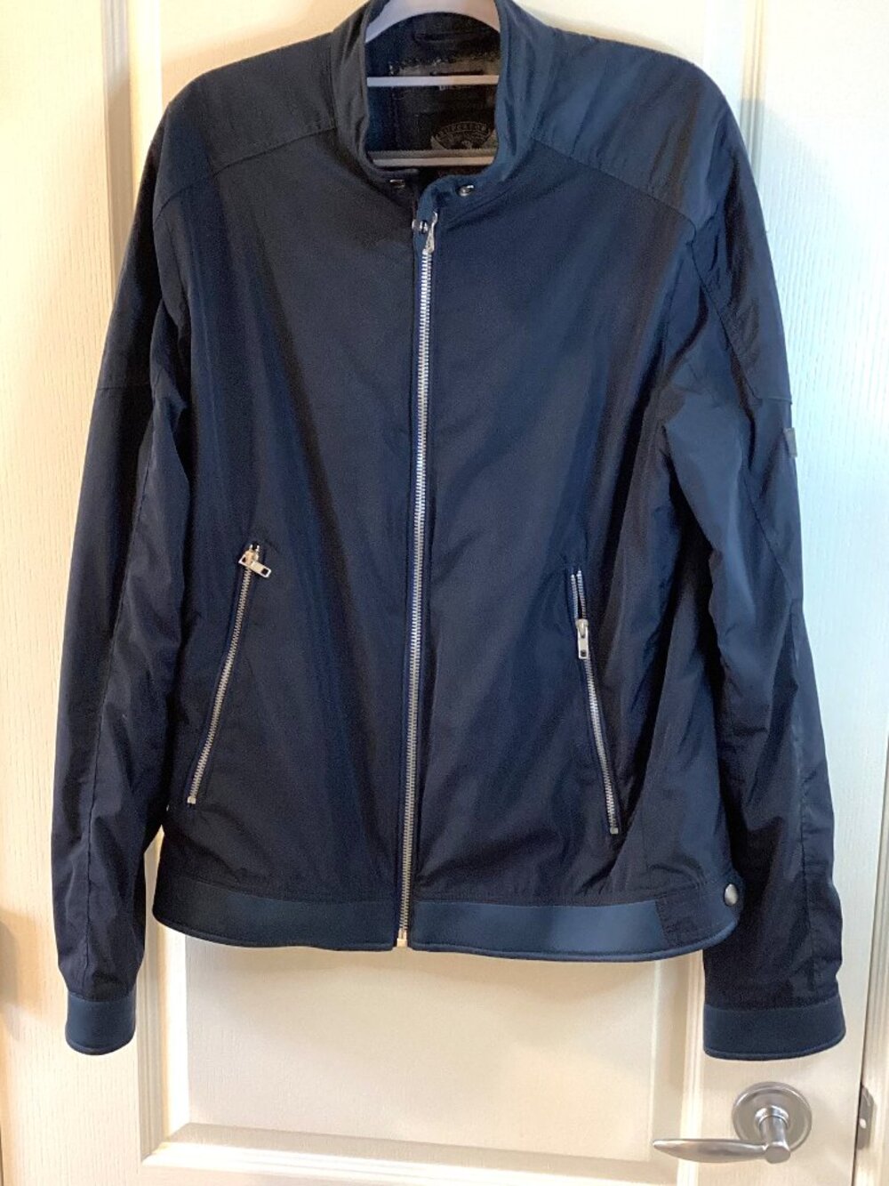 Diesel Men Superior Protection Telfon Basic Blue Softshell Jacket Six XL